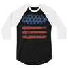 us flag 3/4 Sleeve Shirt