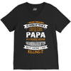 Super Cool Papa Of A Freaking Awesome Granddaughter V-Neck Tee
