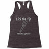 lick the tip shirt by the savage chef Racerback Tank