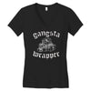 gangsta wrapper Women's V-Neck T-Shirt