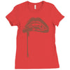 vampire lips Ladies Fitted T-Shirt