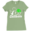 chillkrote smoke weed punk gras Ladies Fitted T-Shirt