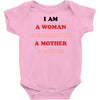 i Am A Woman A Daughter A Mother A Sister Baby Bodysuit