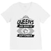 Queens Are Born In September V-Neck Tee