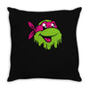 raph   tmnt facemelt Throw Pillow