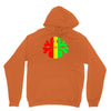 rasta skull and crossbones Unisex Hoodie