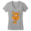 garfield scratching, ideal gift or birthday present funny Women's V-Neck T-Shirt