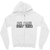 no hair dont care Zipper Hoodie