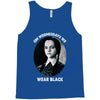 on wednesdays we wear black Tank Top