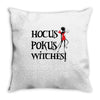 hokus pokus witches Throw Pillow