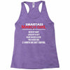 Smartass March Girl Racerback Tank