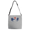 map marker death Adjustable Strap Totes