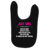 July Girl Hated By Many Baby Bibs