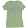 the force is strong with this one Ladies Fitted T-Shirt