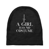 a girl has no costume Baby Beanies