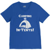 camping is intents V-Neck Tee