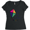 fly a kite Women's Triblend Scoop T-shirt
