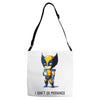 i don't do mornings Adjustable Strap Totes