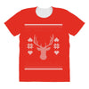 ugly deer christmas All Over Women's T-shirt