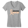Survivor Rock Women's V-Neck T-Shirt