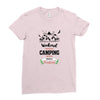 Weekend Forecast Camping With A Chance Of Drinking Ladies Fitted T-Shirt