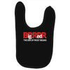 big red brrr - frost football Baby Bibs