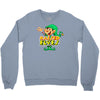 raised by elves elf christmas Crewneck Sweatshirt