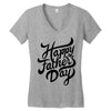 happy fathers day Women's V-Neck T-Shirt
