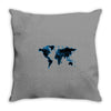World Map Design Throw Pillow