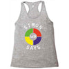 simon says funny Racerback Tank