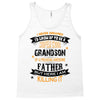 Super Cool Grandson Of A Freaking Awesome Father Tank Top