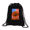 halloween american flag halloween american flag Drawstring Bags