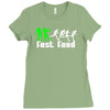zombie fast food  funny Ladies Fitted T-Shirt