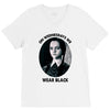 on wednesdays we wear black V-Neck Tee