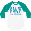 rawr (i'm a dinosaur) 3/4 Sleeve Shirt