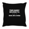 personalised daddy Throw Pillow