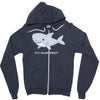 it's shark week y'all Zipper Hoodie
