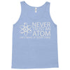 science tshirt never trust an atom Tank Top