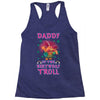 birthday troll daddy Racerback Tank