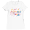 rainbow road Ladies Fitted T-Shirt