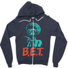 b Zipper Hoodie