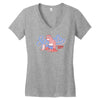 sports sloth Women's V-Neck T-Shirt