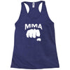 fighting mixed martial arts fist Racerback Tank