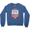 proud dad son Crewneck Sweatshirt