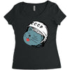 Astronaut Cat Women's Triblend Scoop T-shirt