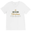 snow merry christmas V-Neck Tee