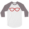 kacamata red 3/4 Sleeve Shirt