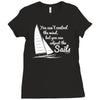 you can't control wind,but.. Ladies Fitted T-Shirt