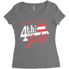 happy 4th of july Women's Triblend Scoop T-shirt