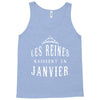 les reines naissent en janvier Tank Top